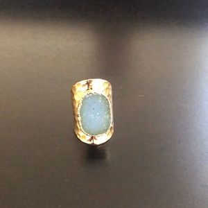 Gold stone ring